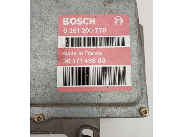 Блок управления двигателя 0261200778, 9617149880 Peugeot 306