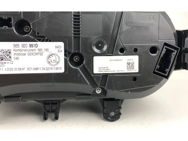 Панель приборов 565920951D Skoda Kodiaq
