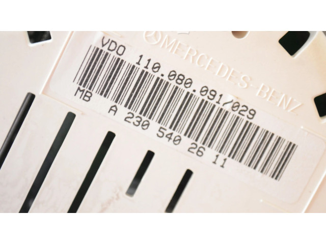 Панель приборов A2305400023, A2305402611   Mercedes-Benz SL R230       