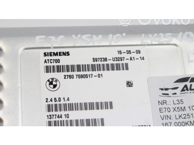 Блок управления коробкой передач 7590517 BMW X5 E70