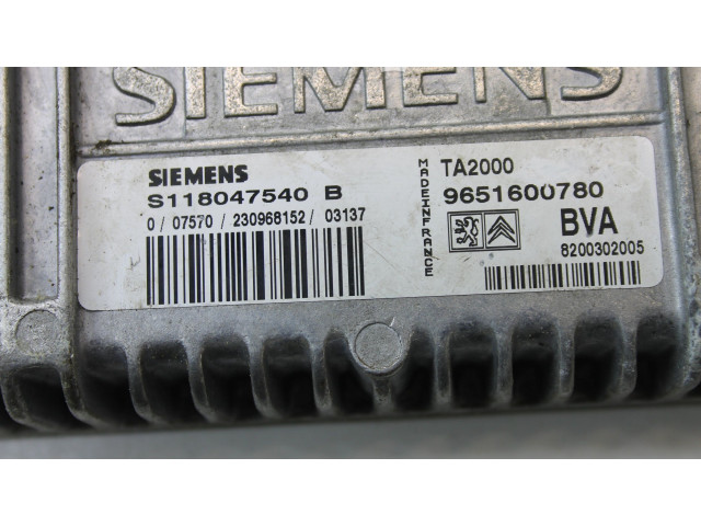 Блок управления коробкой передач 9651600780 Lancia Phedra