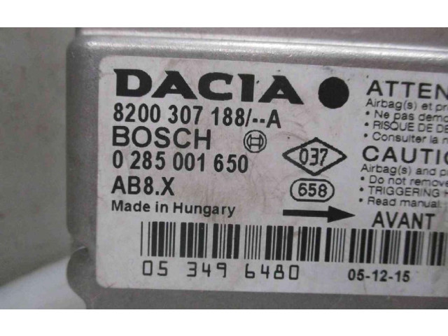 Блок управления надувных подушек 8200307188, 8200307188   Dacia Logan I