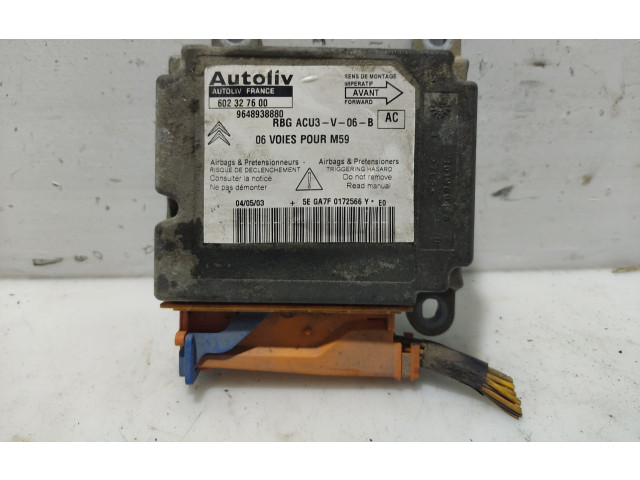 Блок управления надувных подушек 9648938880, 602327600 Citroen Berlingo
