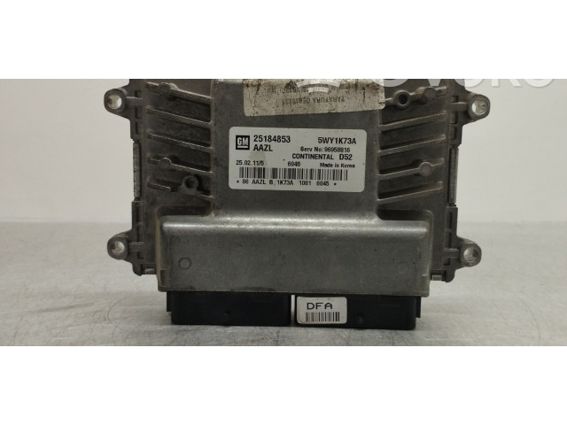 Блок управления двигателя 25184853, 5WY1K73A   Chevrolet Spark