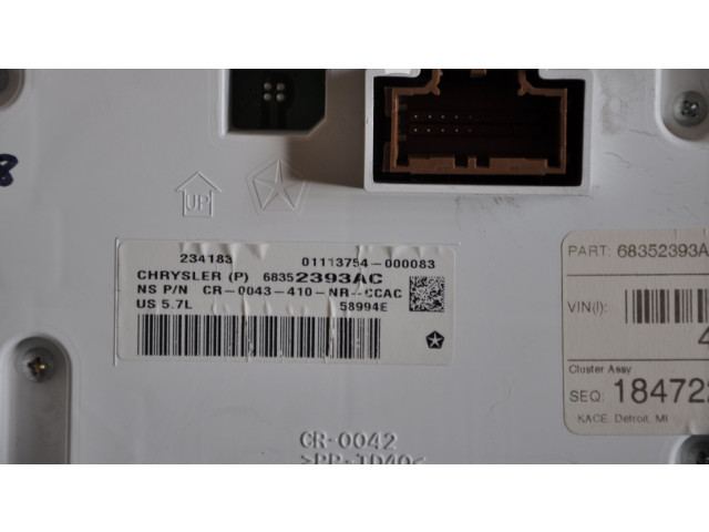 Přístrojová deska Dodge Durango 2018 68352393AC