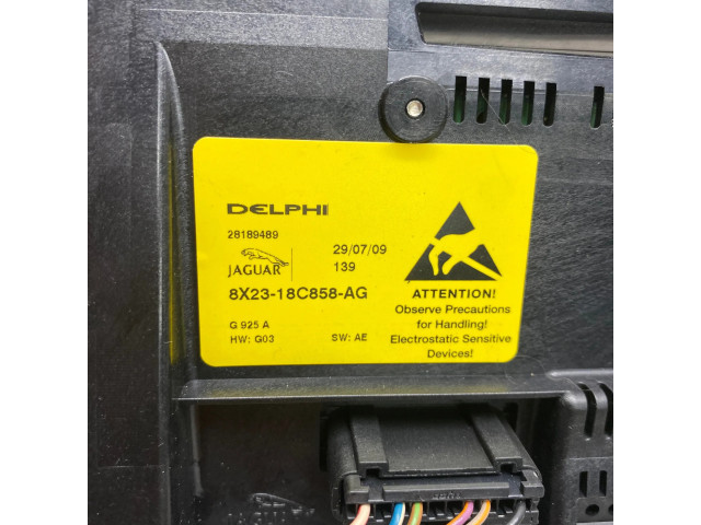Блок управления климат-контролем 8X2318C858AG, 28189489 Jaguar XF X250