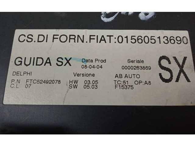 Блок управления климат-контролем 01560513690, 52492078 Alfa Romeo GT