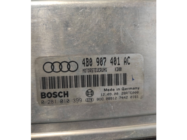 Блок управления двигателя 4B0907401AC, 28RTE000   Audi A6 S6 C5 4B