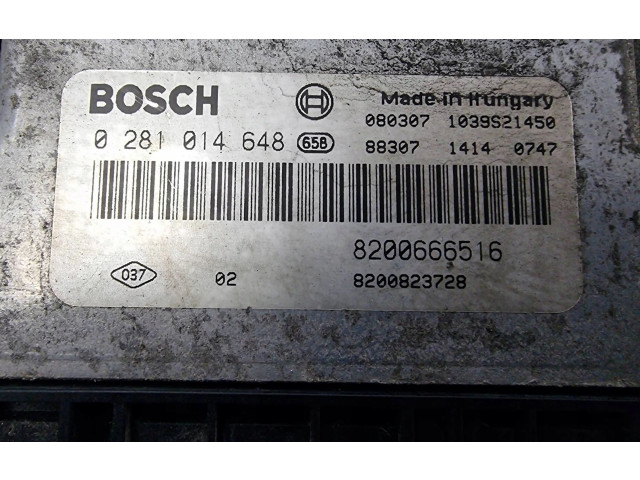 Блок управления двигателем Блок управления 0281014648   Renault Trafic II (X83)