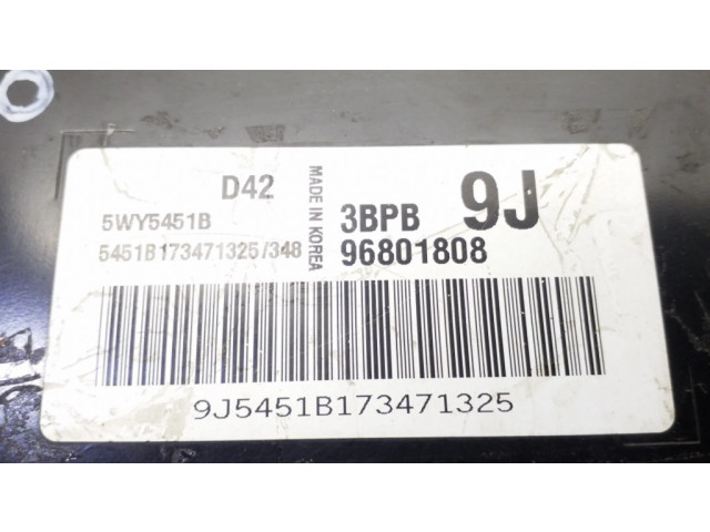 Блок управления двигателем Блок управления 96801808, 5WY5451B Chevrolet Matiz
