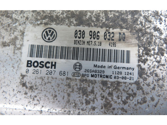 Блок управления двигателем Блок управления 0261207681, 030906032DQ   Volkswagen Lupo