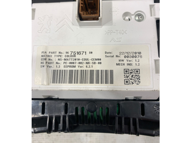 Панель приборов 9675167180, 0030076 Citroen C4 II