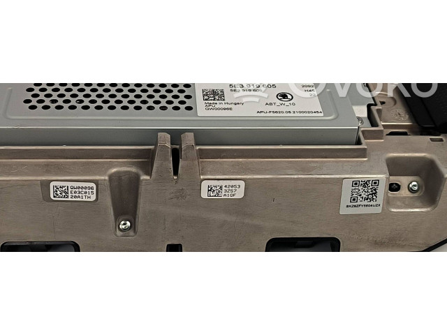 Экран/ дисплей / маленький экран 5E3919605 Skoda Octavia Mk4