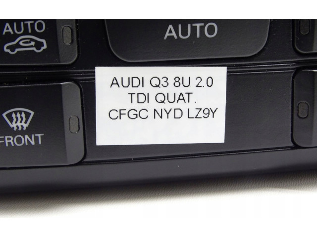 Блок управления климат-контролем 8U0820043B, 8U0820043B Audi Q3 8U
