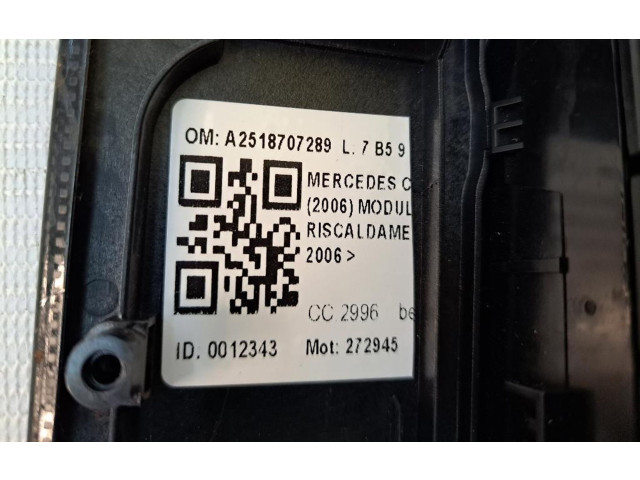 Блок управления климат-контролем A2518707289, 272945   Mercedes-Benz R W251