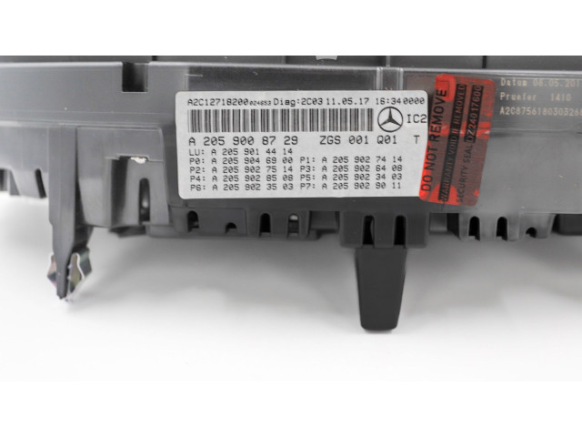 Přístrojová deska  Mercedes-Benz C W205 2016 A2059008729, A2059027514  