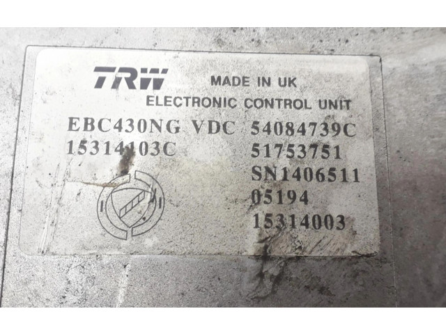 Jednotka ABS 51780295, 51780295 Fiat Croma 2006