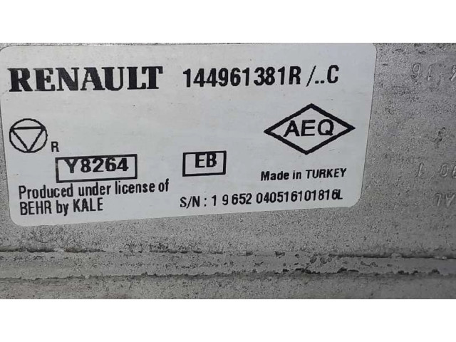 Интеркулер 144961381R Dacia Duster 1.2