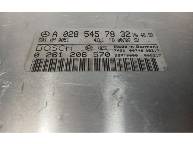 Řídící jednotka A0285457832, 26RT0000 Mercedes-Benz CLK A208 C208 2000