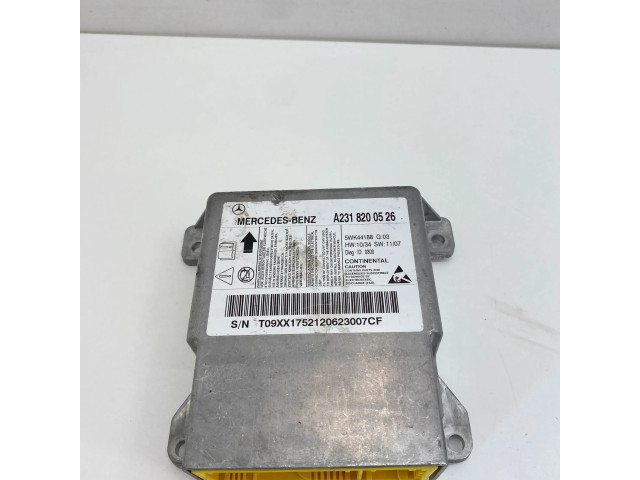 Блок подушек безопасности A2318200526, 2318200526   Mercedes-Benz SL R231