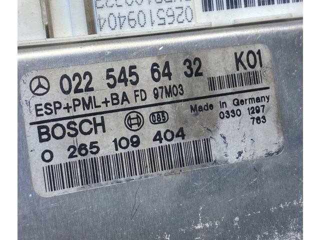 Блок управления ABS 0225456432, K0760199Z0   Mercedes-Benz E W210