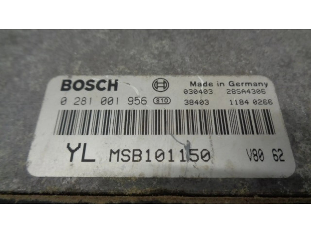 Řídící jednotka MSB101150, 0281001956 MG ZS 2003