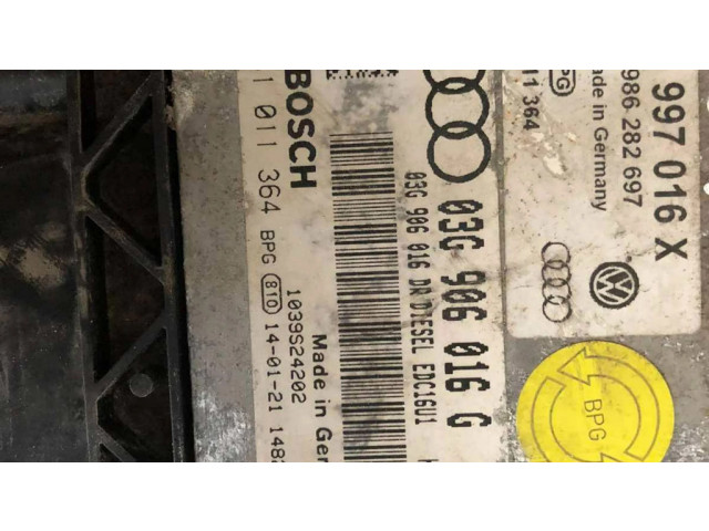 Блок управления двигателя 03G906016G, 03G906016DR   Audi A3 S3 8P