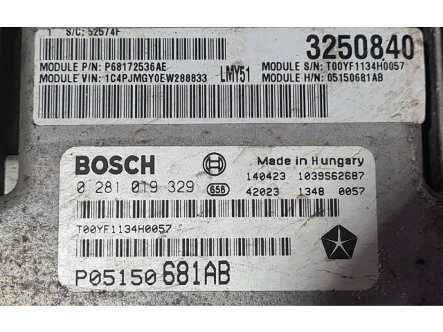 Блок управления двигателя 3250840, 1039S62687 Jeep Cherokee