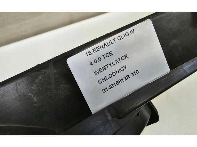 Вентилятор радиатора     214816812R    Renault Clio IV 