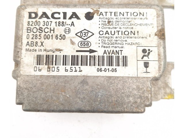 Блок подушек безопасности 8200307188A, 0285001650   Dacia Logan I