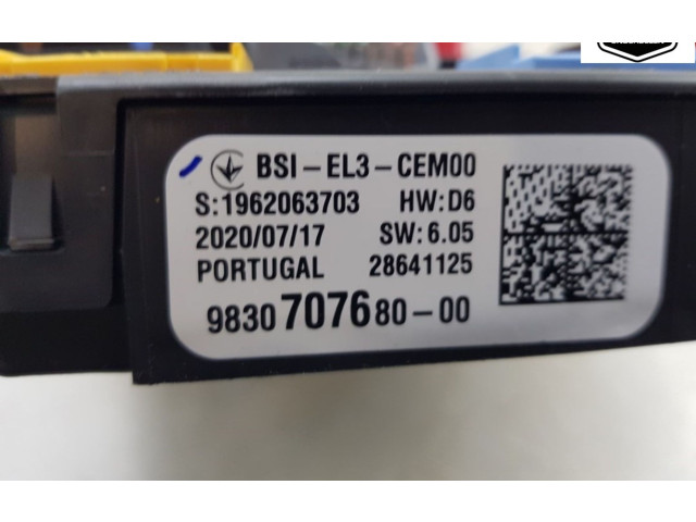 Блок управления 9830707680, 9830707680   Opel Combo E