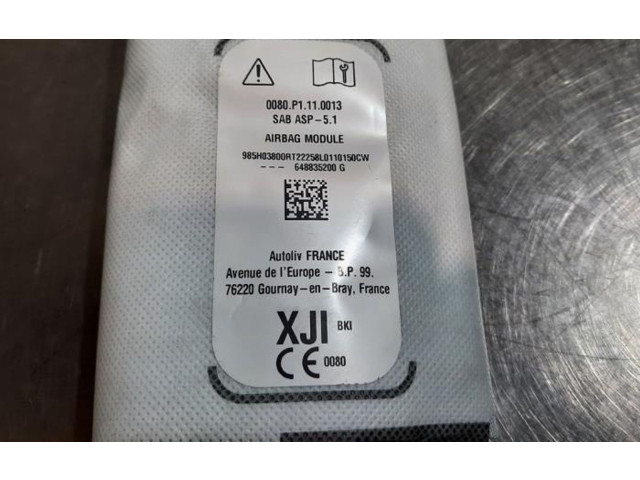 Подушка безопасности в сиденье 985H03800R Dacia Sandero III