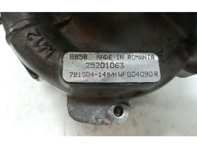  Турбина Opel Meriva B  25201063         