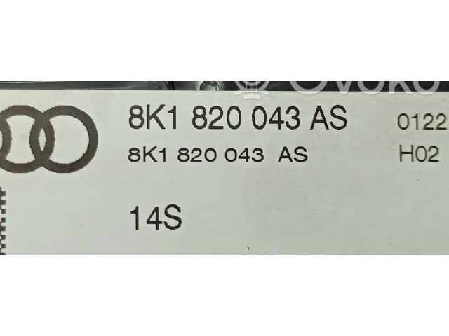Блок управления климат-контролем 8K1820043AS, 8K1820043ASXZF Audi A4 Allroad