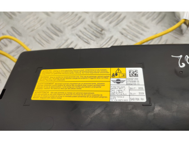 Надувная подушка для сиденья 2753588, 8334703 Mini One - Cooper Coupe R56