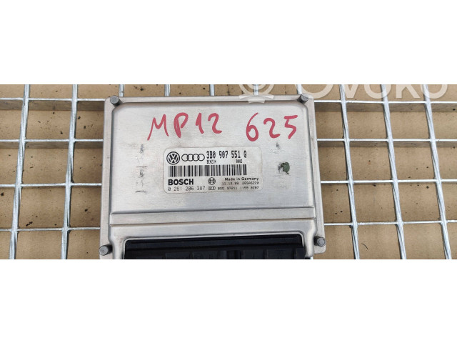 Блок управления двигателя 3B0907551Q, 0261206387 Audi A6 S6 C5 4B