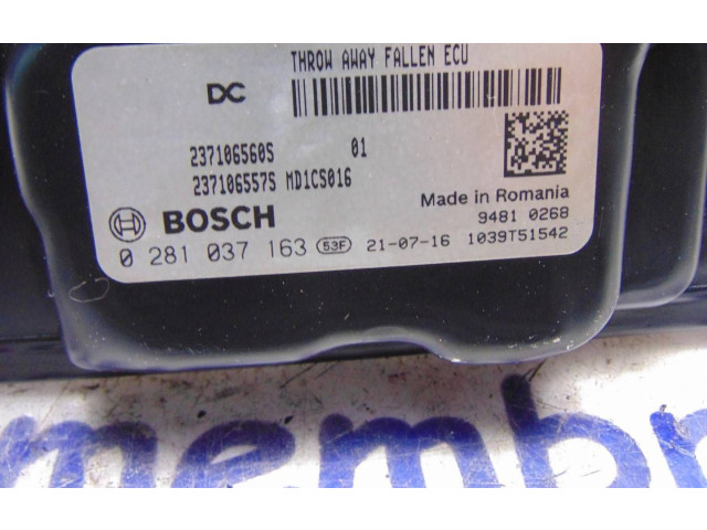 Блок управления двигателя 237106560S, 237106557S Dacia Lodgy