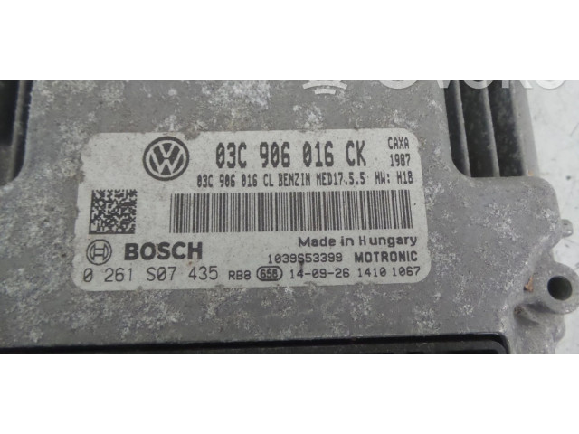 Блок управления двигателя 03C906016CK, 0261S07435   Skoda Yeti (5L)