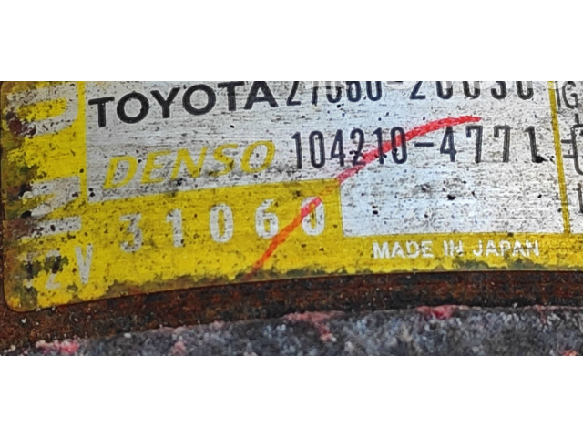 Генератор 2706026030, 1042104771 Lexus IS 220D-250-350