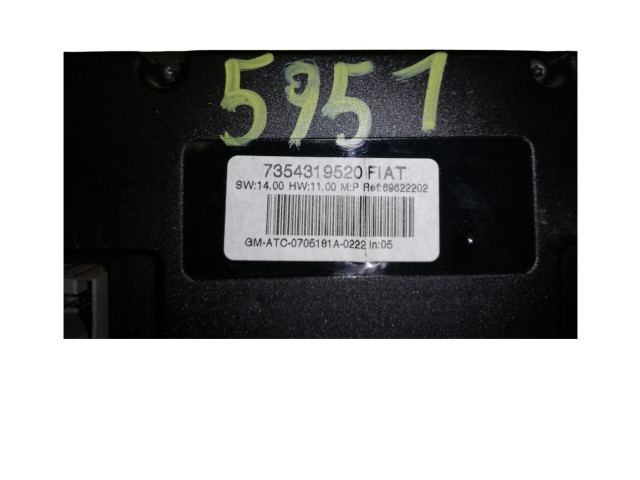 Блок управления климат-контролем 7354319520, 7354319520   Fiat Croma