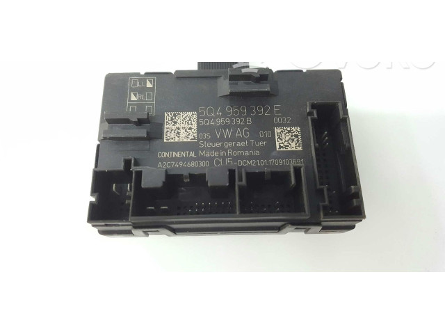 Блок комфорта 5Q4959392E, 5Q4959392B Skoda Octavia Mk3 (5E)