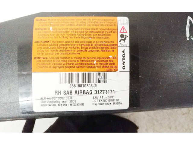 Подушка безопасности в сиденье 31271171, 31271171   Volvo V50