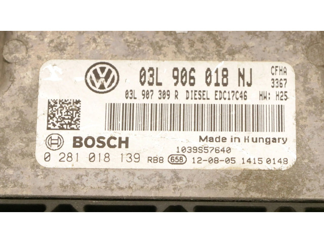Řídící jednotka 03L906018NJ, 0281018139   Volkswagen Caddy 2012