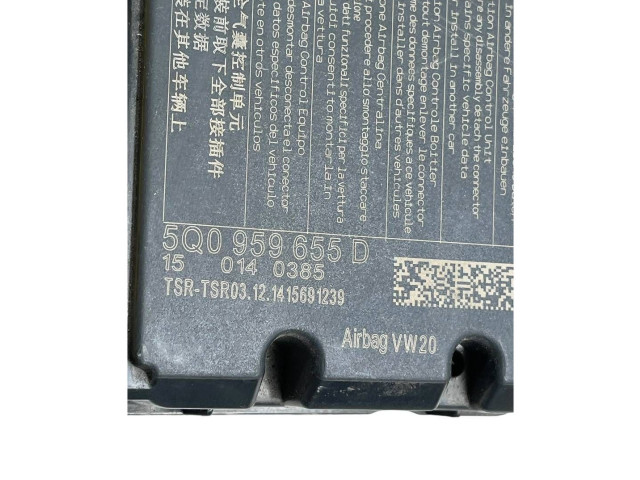 Блок подушек безопасности 5Q0959655D, 0140385 Volkswagen Golf VII
