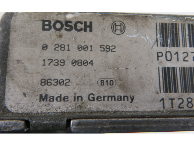 Блок управления двигателем Блок управления 0281001592   Volvo V70