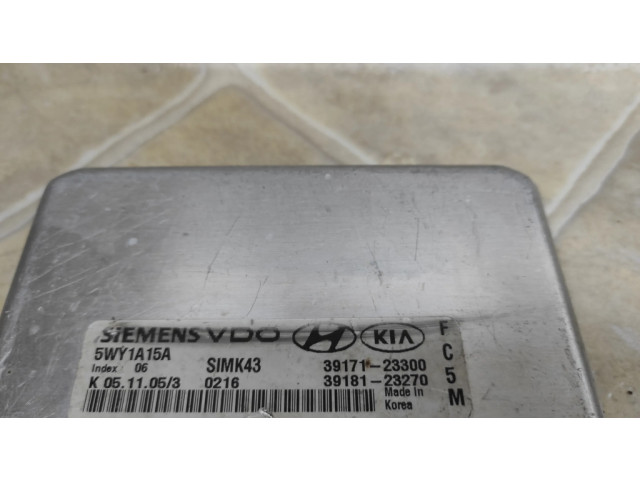 Řídící jednotka 3917123300, 3918123270 Hyundai Tucson JM 2006