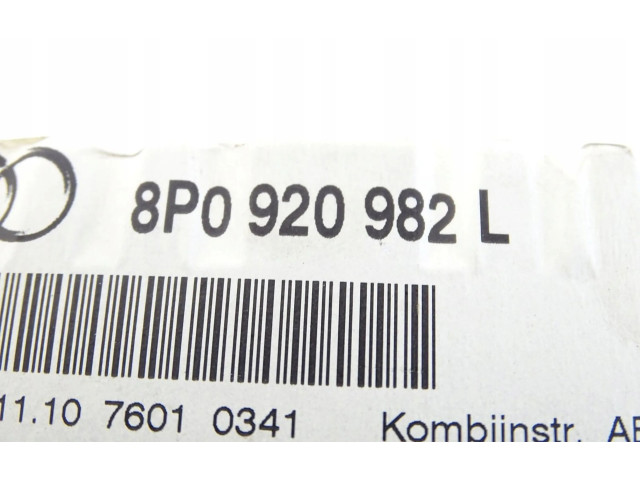 Панель приборов 8P0920982L Audi A3 S3 A3 Sportback 8P