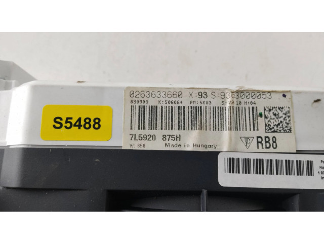 Přístrojová deska Porsche Cayenne (9PA) 2008 7L5920875H, 0263633660