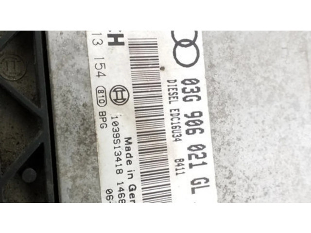 Řídící jednotka 03G906021GL, EDC16U34   Audi A3 S3 A3 Sportback 8P 2006