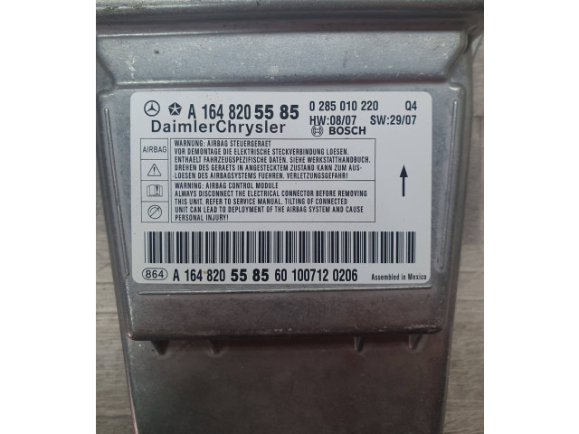 Блок подушек безопасности A1648205585, 0285010220   Mercedes-Benz ML AMG W164